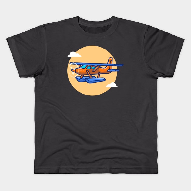 Vintage Plane Cartoon Kids T-Shirt by Catalyst Labs